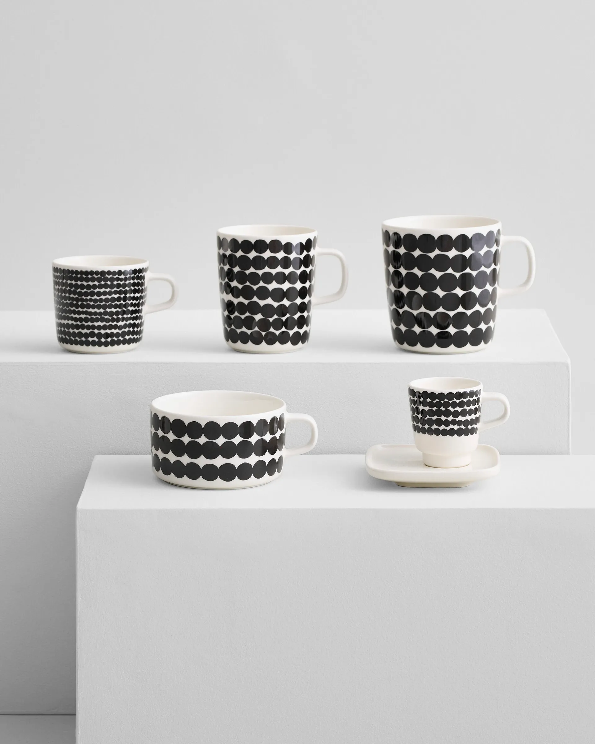 Räsymatto mug 25 cl, black and white Marimekko