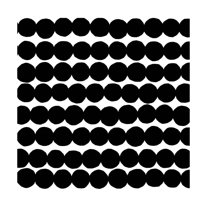 Räsymatto napkin 33x33 cm 20-pack - Black-White - Marimekko