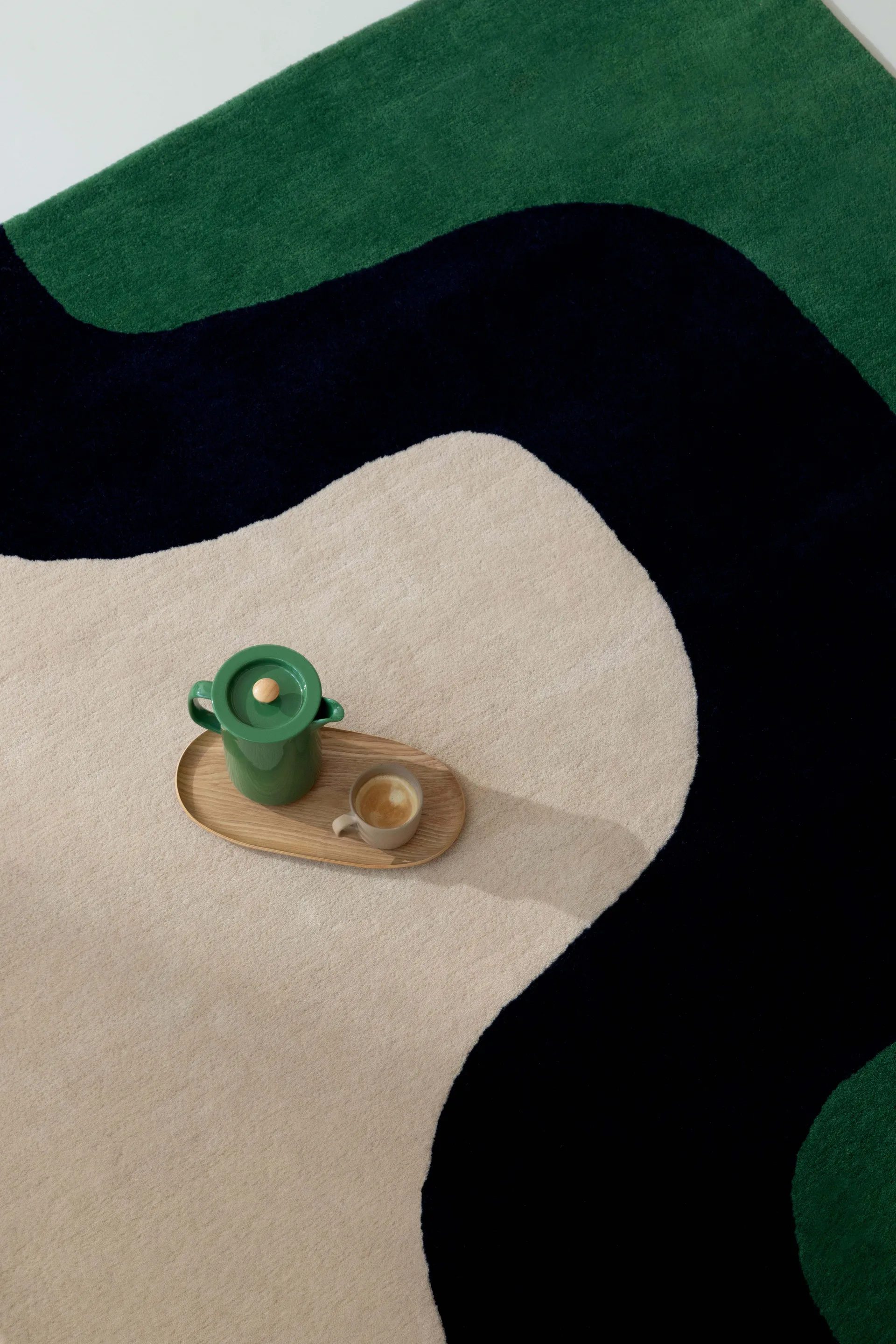 Seireeni wool rug, Green, 170x240 cm Marimekko