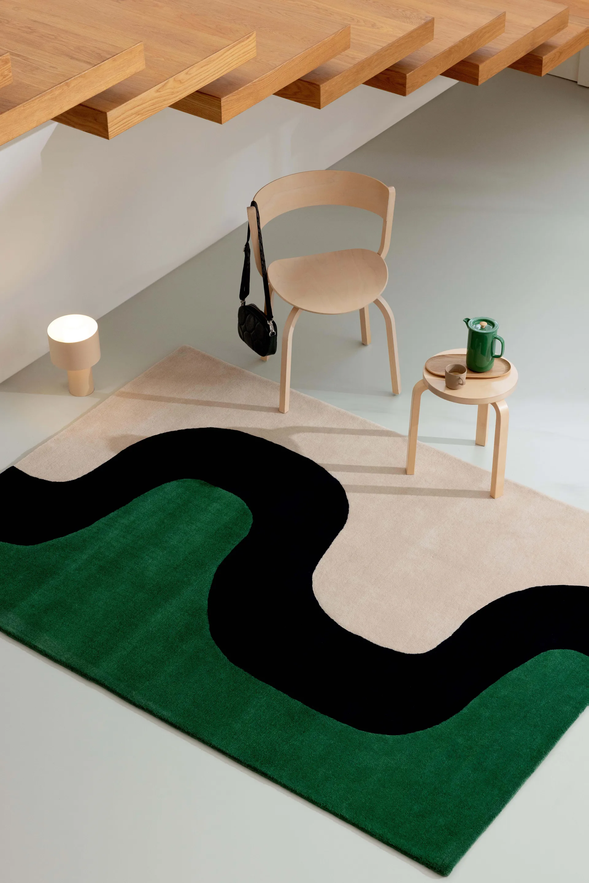 Seireeni wool rug, Green, 200x280 cm Marimekko