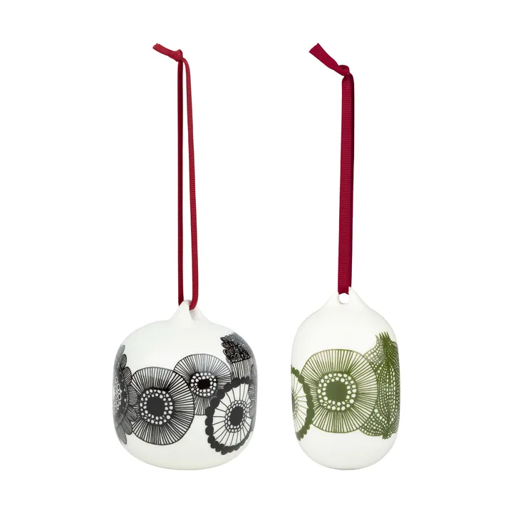 Siirtolapuutarha julkulor 2025 2 pieces - White-black-green - Marimekko