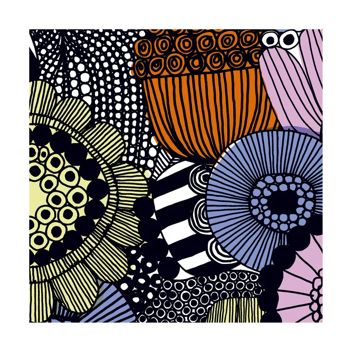 Siirtolapuutarha napkin 33x33 cm 20-pack - Pink-Lilac - Marimekko