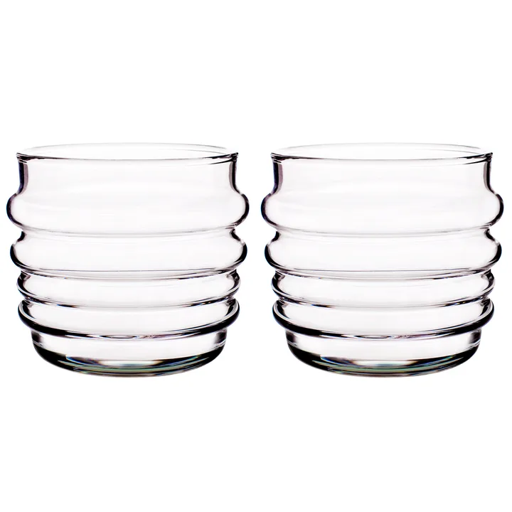 Sukat Makkaralla tumbler 2-pack - clear 2-pack - Marimekko