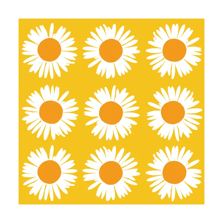 Sunflower napkin 33x33 cm 20-pack - Yellow - Marimekko