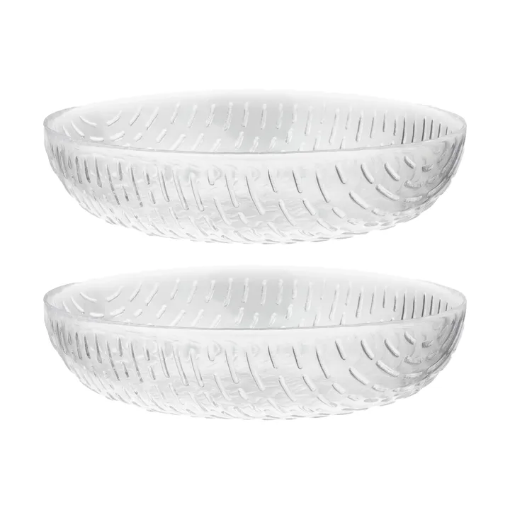Syksy bowl glass 2.5 dl 2-pack - Clear - Marimekko