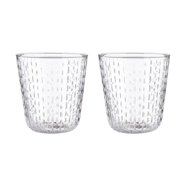 Syksy tumbler glass 36 cl 2-pack - Clear - Marimekko