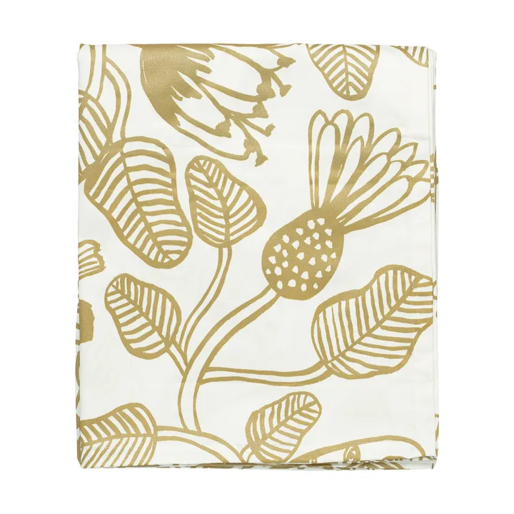 Tiara tablecloth 135x250 cm - White-gold - Marimekko