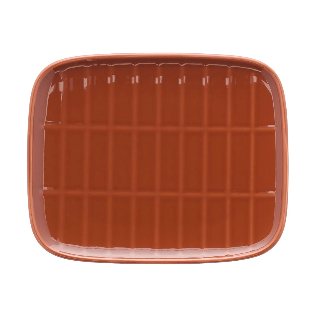 Tiiliskivi plate 12x15 cm, Chestnut Marimekko