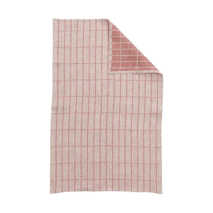 Tiiliskivi tea towel 47x70 cm - Off white-chestnut - Marimekko