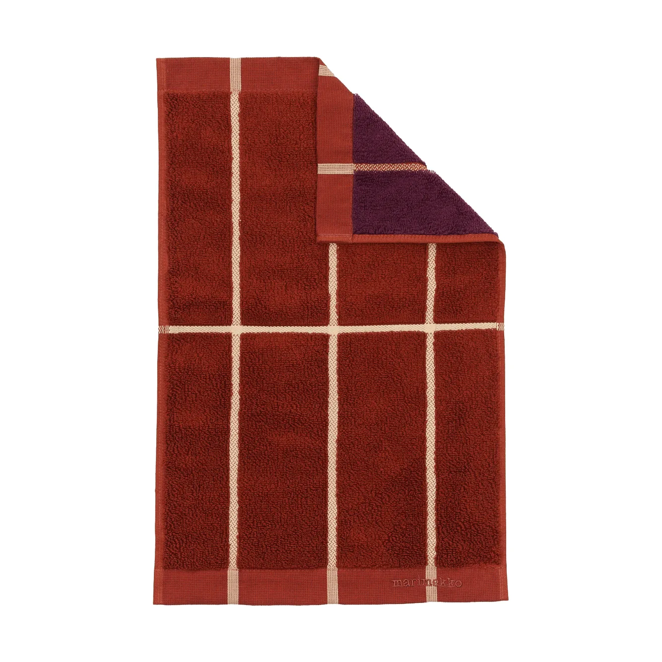 Tiiliskivi towel 30x50 cm, Brick-plum-hay Marimekko
