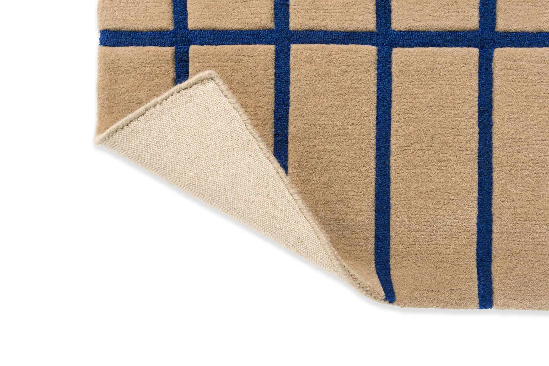 Tiiliskivi wool rug, Bright blue, 250x350 cm Marimekko