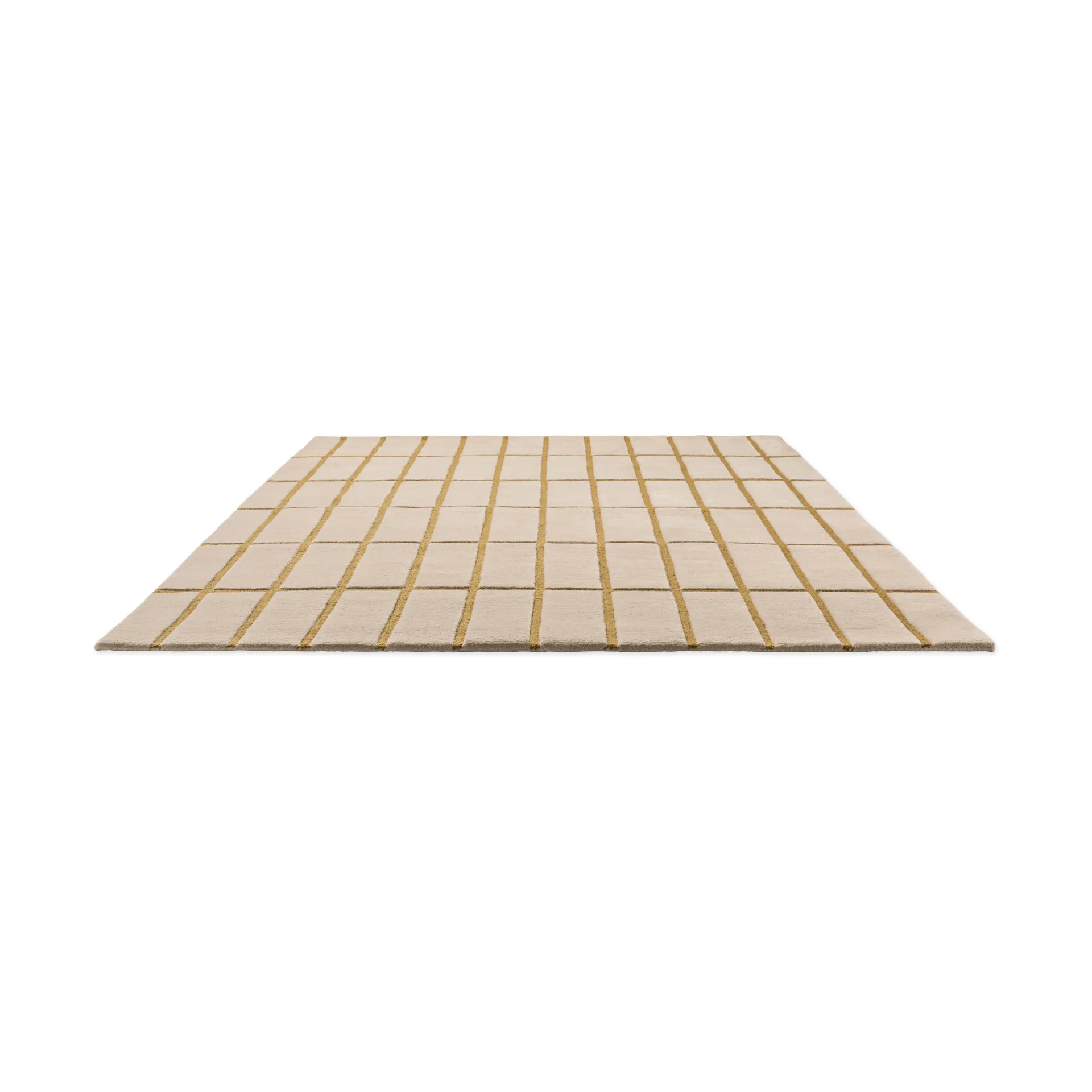 Tiiliskivi wool rug, Bronze yellow, 200x280 cm Marimekko