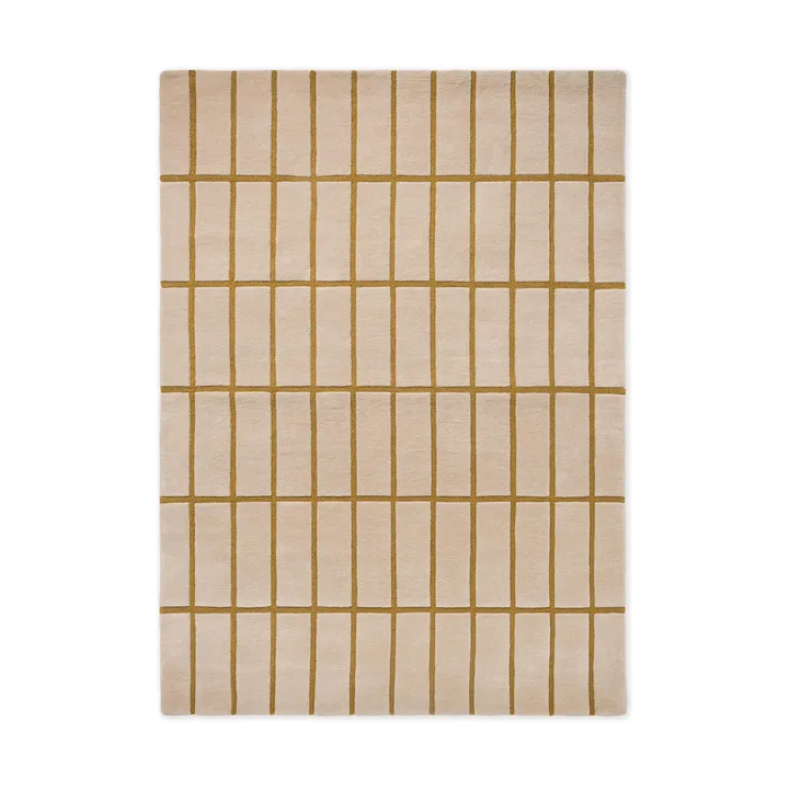 Tiiliskivi wool rug - Bronze yellow, 250x350 cm - Marimekko