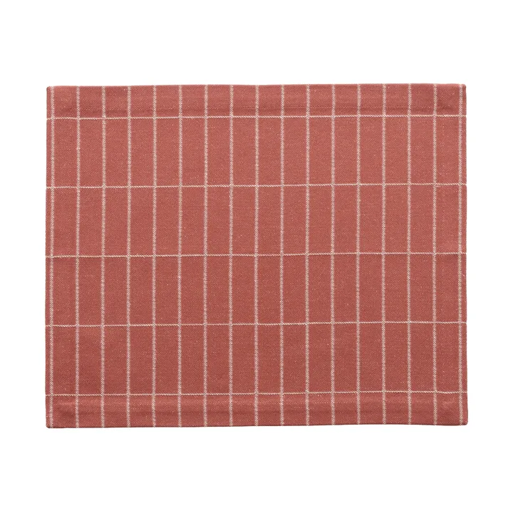 Tiiliskivi woven placemat - Chestnut-off white, 31x42 cm - Marimekko