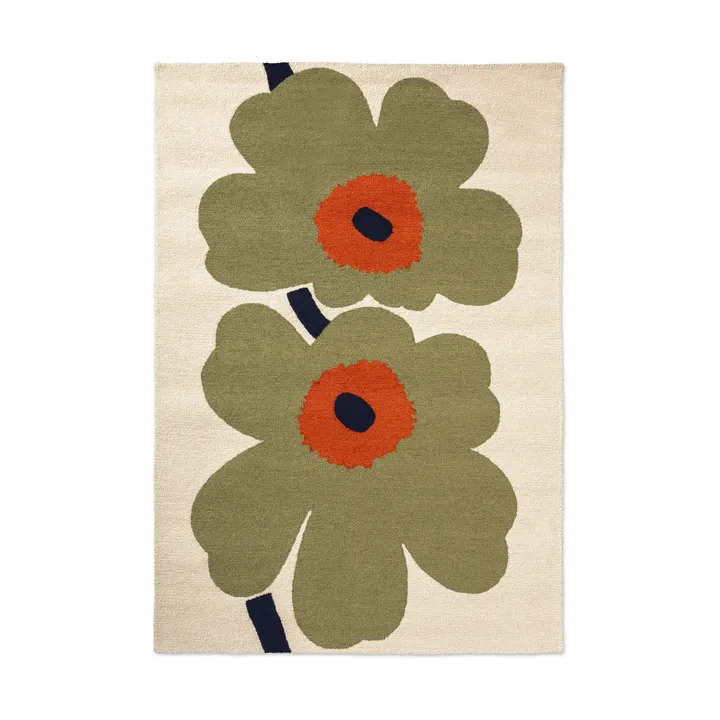 Unikko anniversary outdoor rug - Dusty green, 200x280 cm - Marimekko