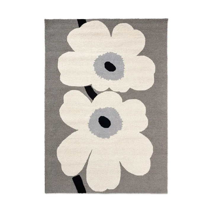 Unikko anniversary outdoor rug - Grey, 140x200 cm - Marimekko