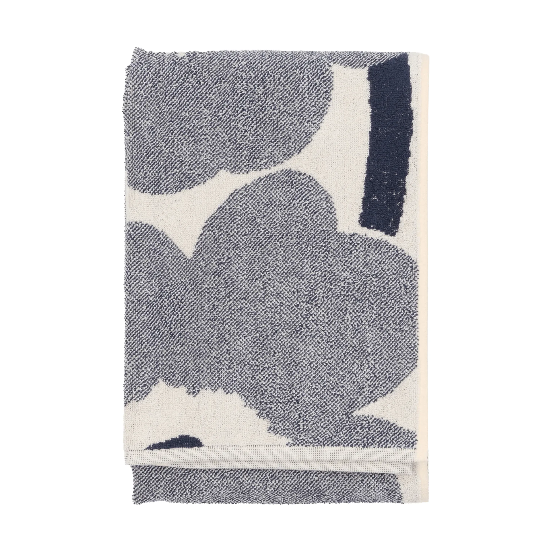 Unikko bath towel 70x150 cm, Off white-blueberry Marimekko