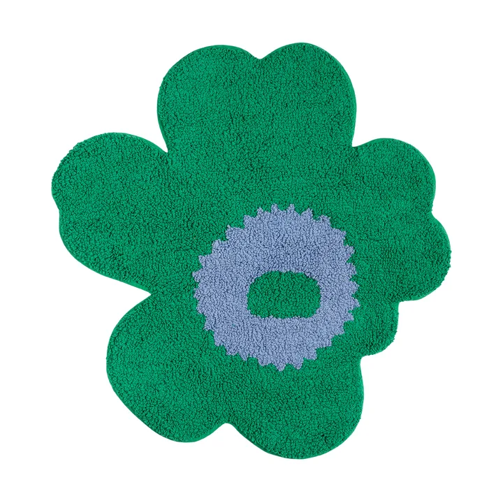Unikko bathroom mat 73x74 cm - Green-light blue - Marimekko