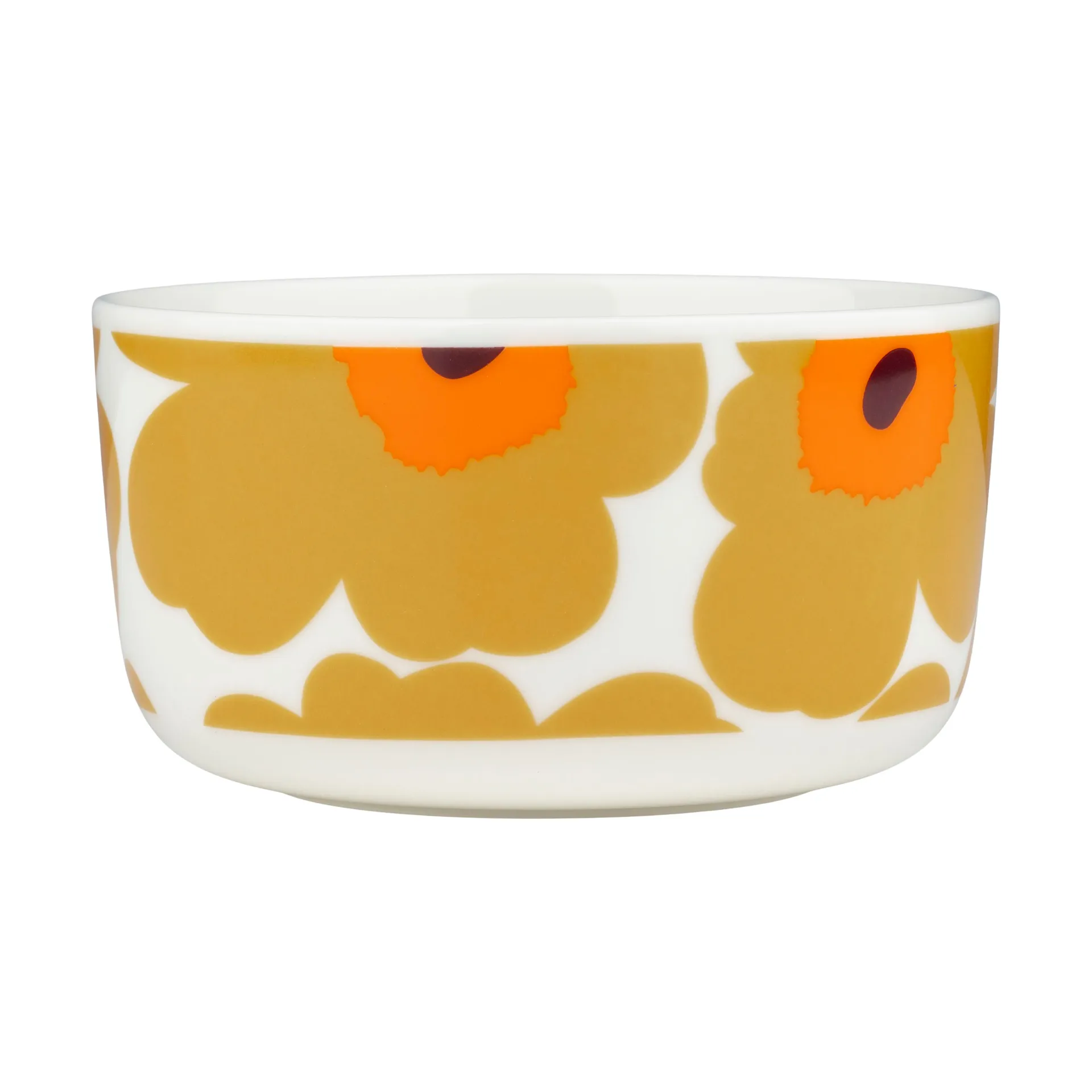 Unikko bowl 5 dl, White-caramel-warm orange Marimekko