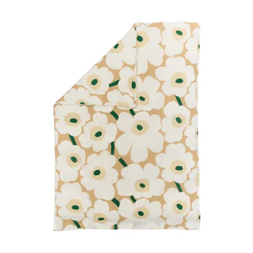 Unikko duvet cover 150x210 cm - Sand-off white-hay-emerald - Marimekko
