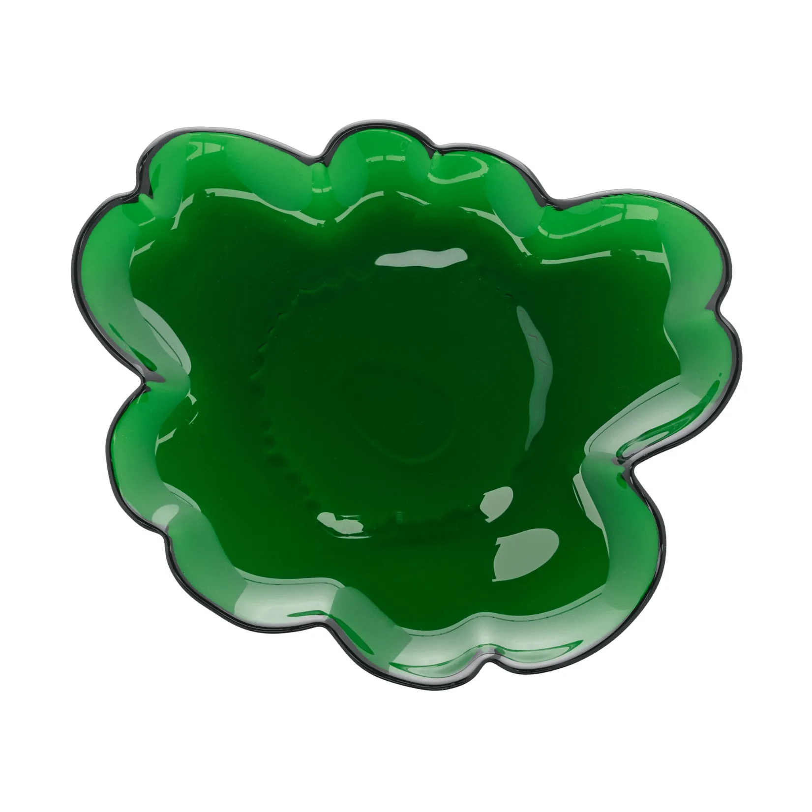Unikko glass plate 20 cm, Green Marimekko