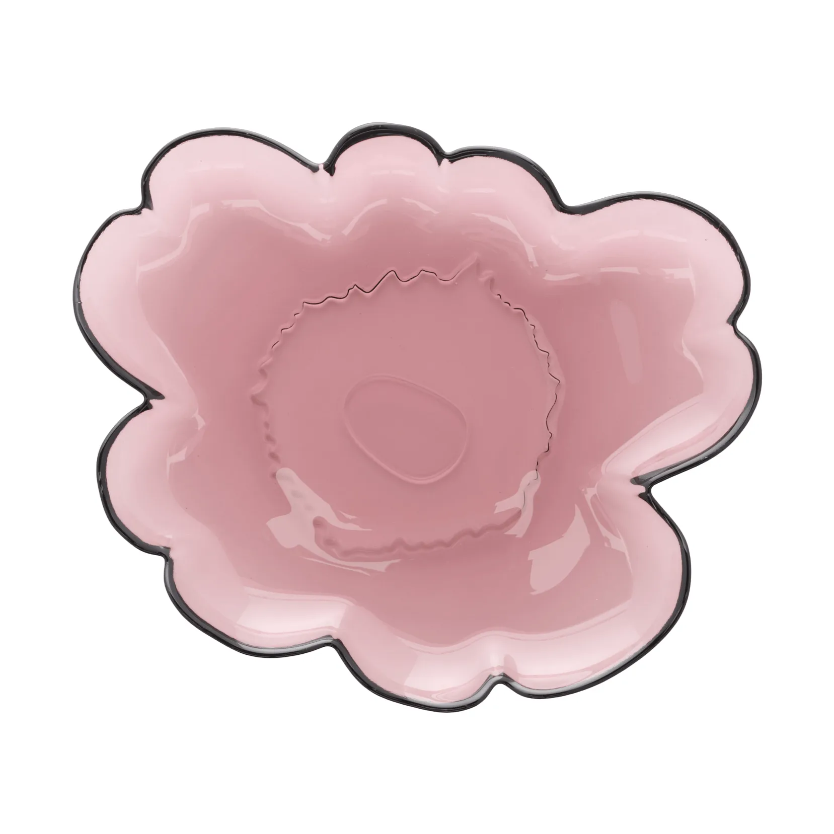 Unikko glass plate 20 cm, Heather Marimekko