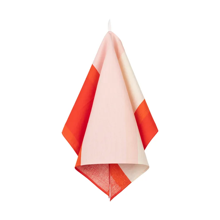 Unikko kitchen towel 47x70 cm - Off white-pink-orange red - Marimekko