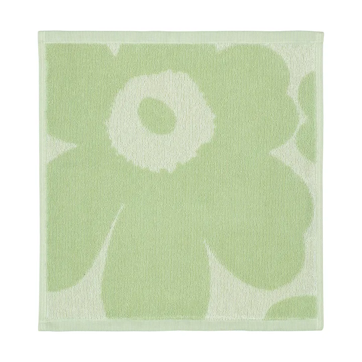 Unikko mini towel 30x30 cm - Off white-sage - Marimekko