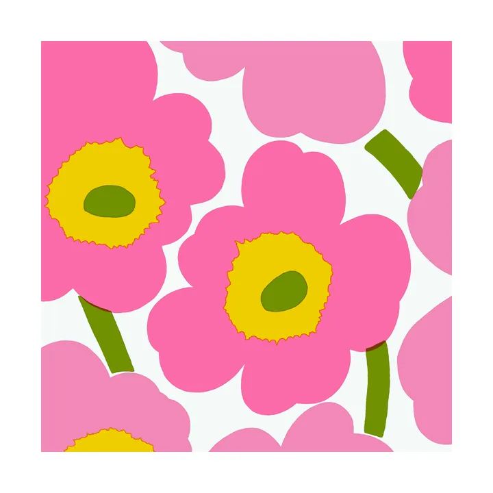 Unikko napkins 33x33 cm 20-pack - Pink - Marimekko
