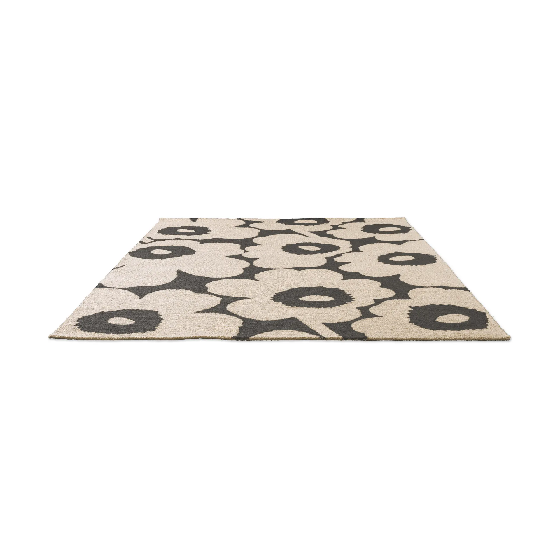 Unikko outdoor rug, Charcoal-white, 140x200 cm Marimekko