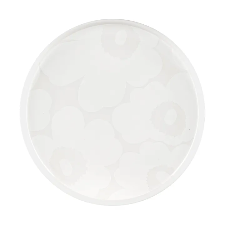 Unikko plate 20 cm - White-off white - Marimekko