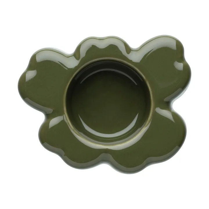 Unikko tealight holder 3x10 cm - Harvest green - Marimekko