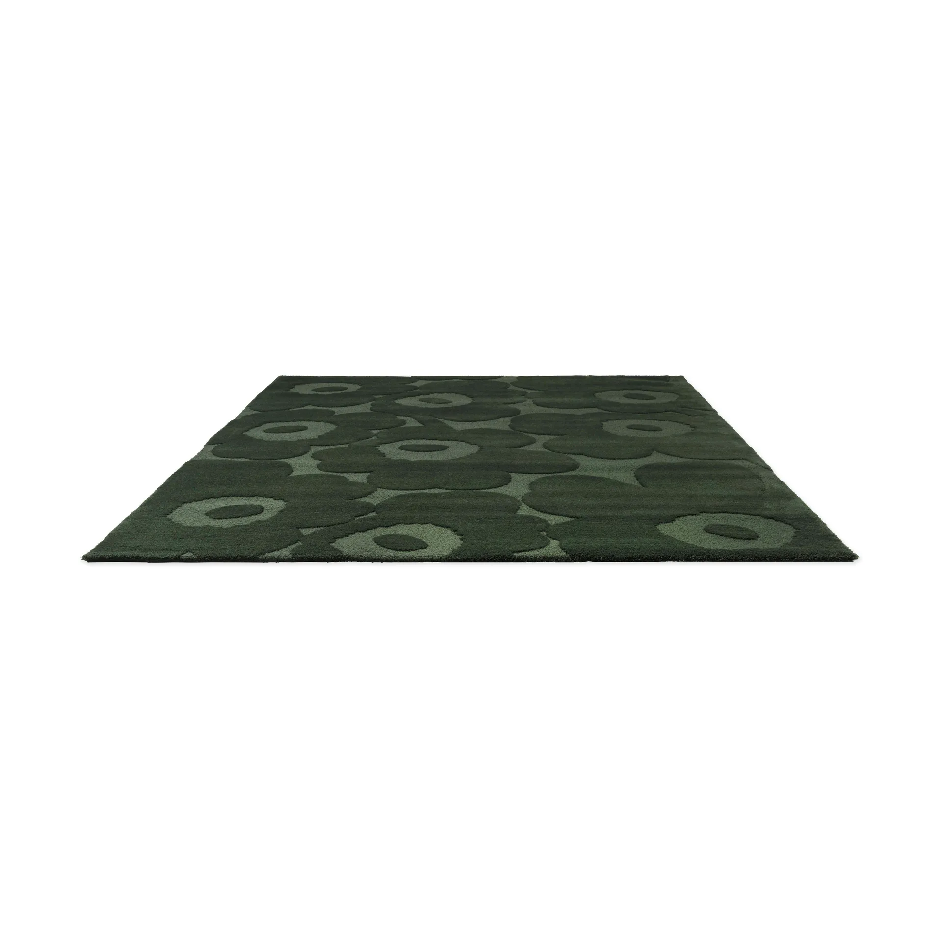 Unikko wool rug, Dark green, 140x200 cm Marimekko