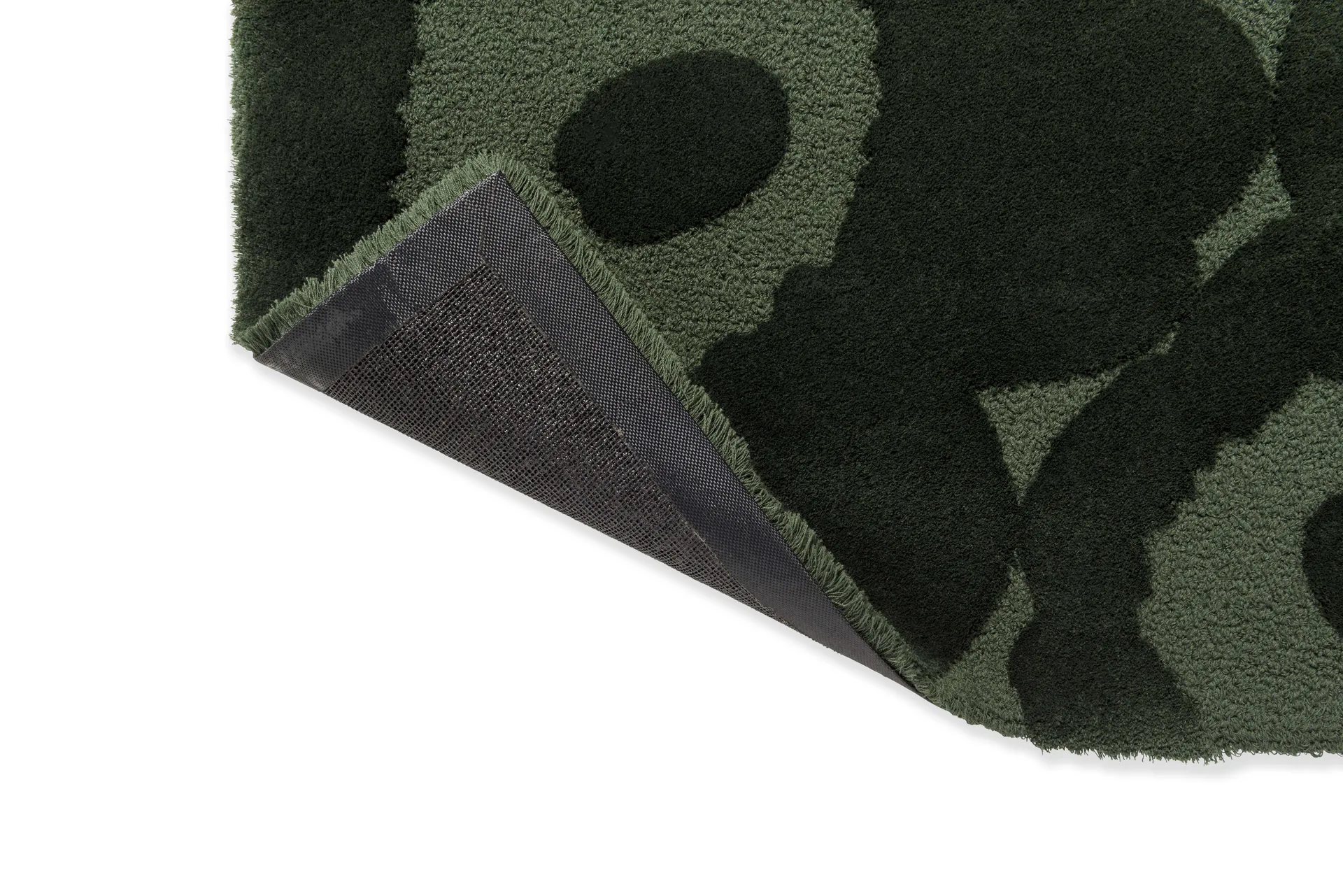 Unikko wool rug, Dark green, 200x300 cm Marimekko