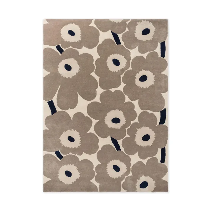 Unikko wool rug - Greige, 250x350 cm - Marimekko