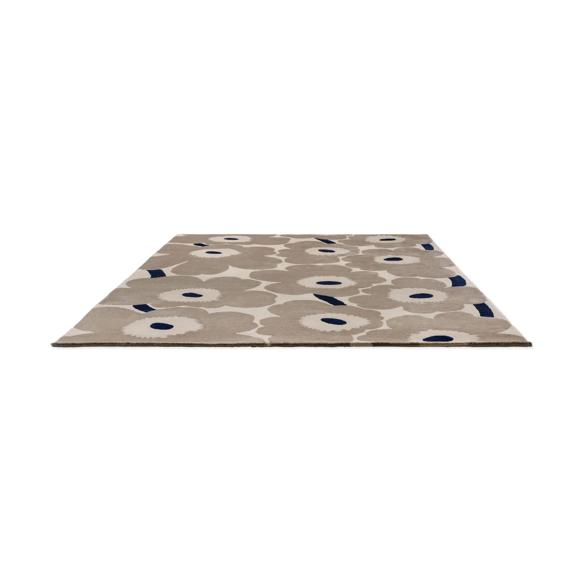 Unikko wool rug, Greige, 250x350 cm Marimekko