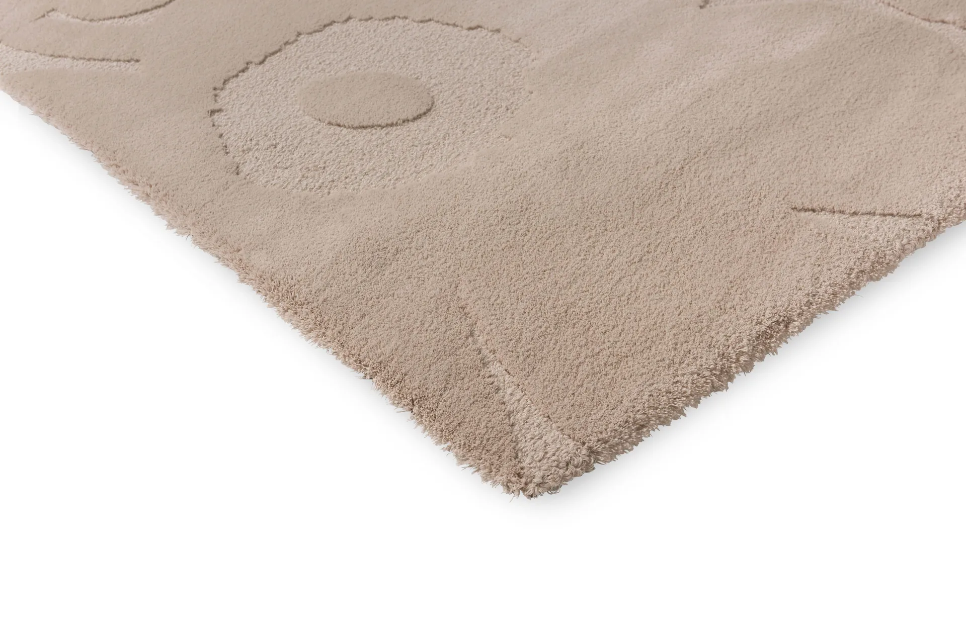 Unikko wool rug, Light beige, 170x240 cm Marimekko