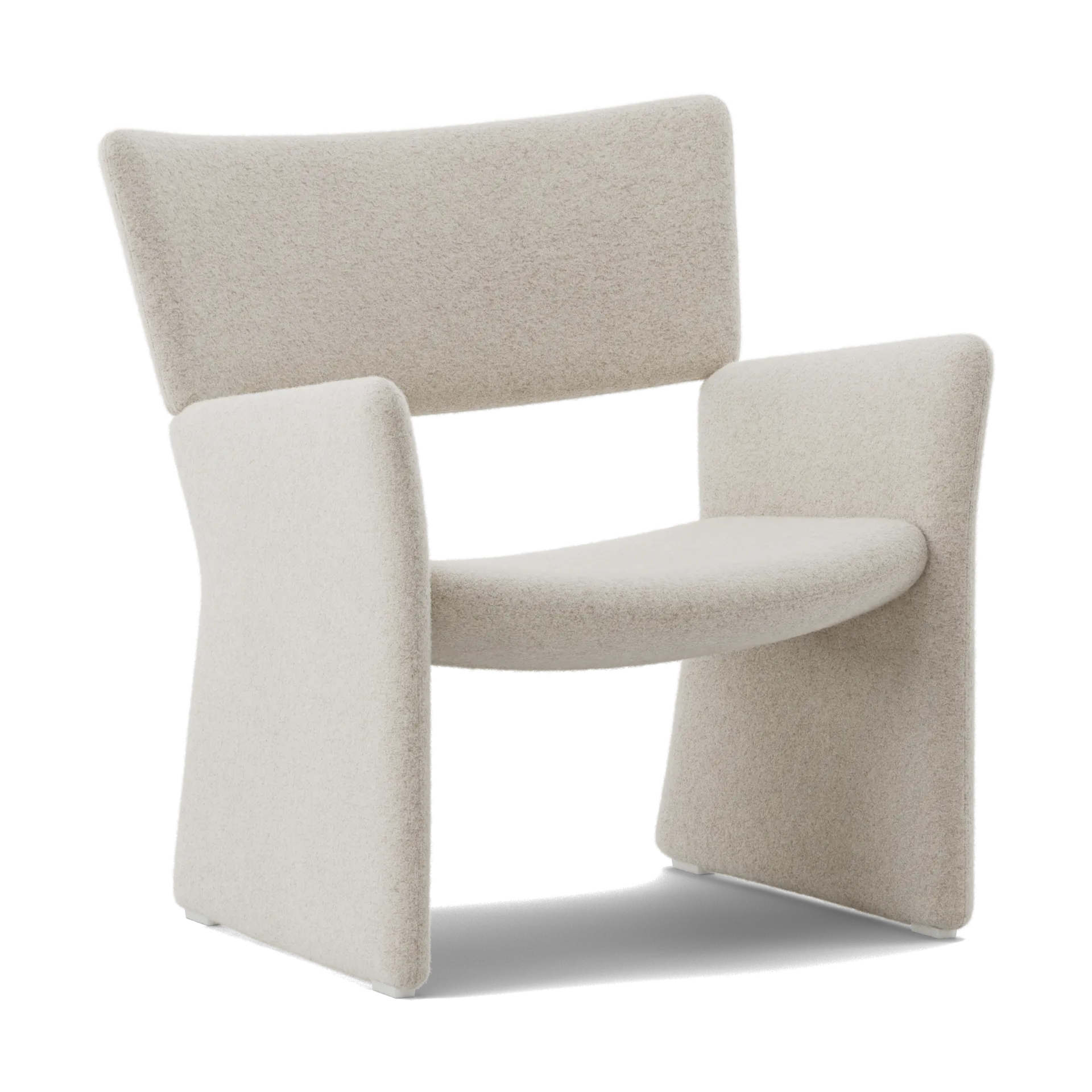 Crown Easy Chair, Spiral 21 Chalk Massproductions
