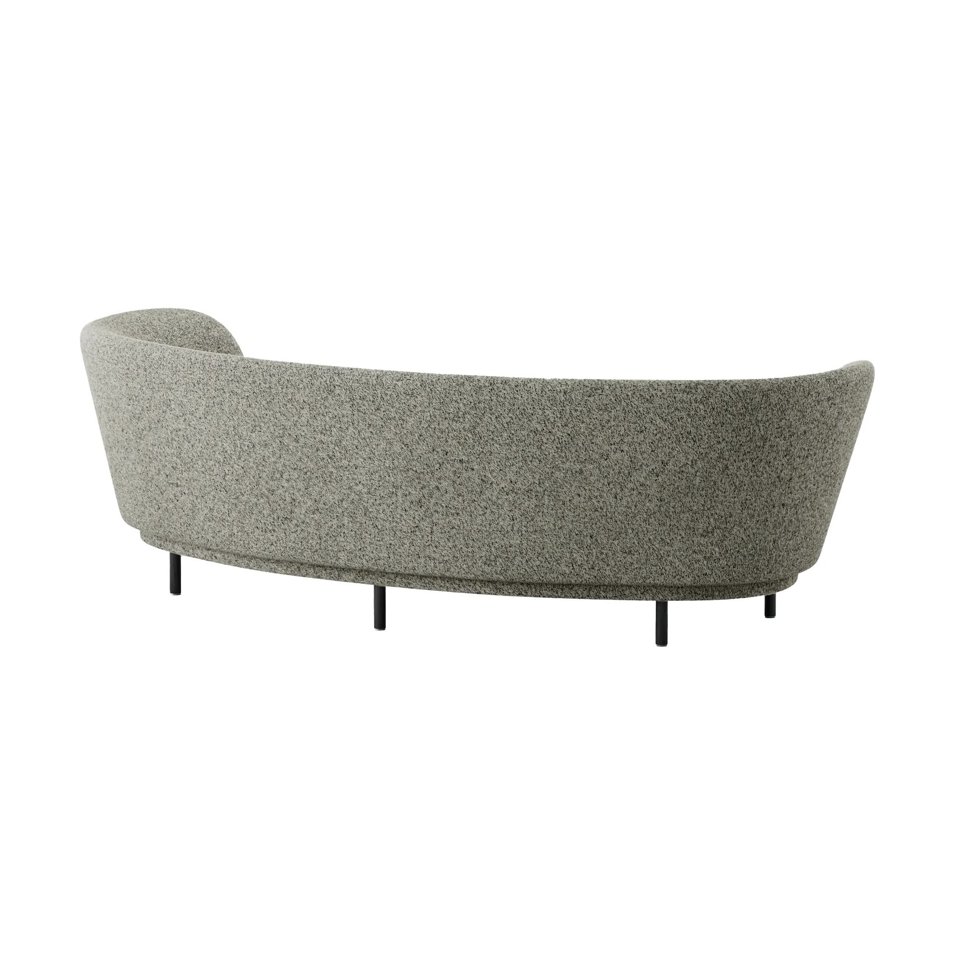 Dandy 3-seater sofa, Black oak - Kirkby Design, Spiral - 23 Monochrome Massproductions