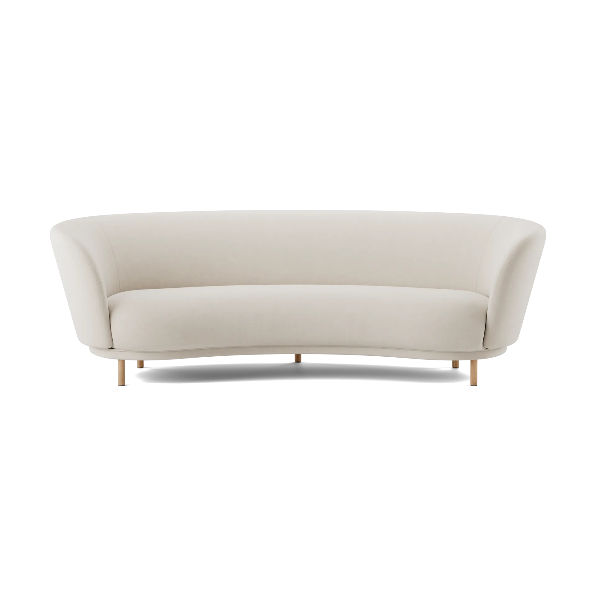 Dandy 3-seater sofa, Natural oak-Linara 05 Porridge Massproductions