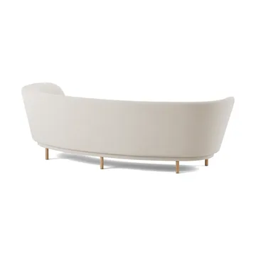 Dandy 3-seater sofa - Natural oak-Linara 05 Porridge - Massproductions