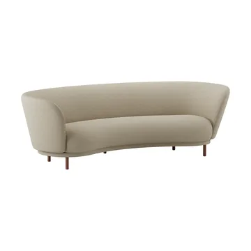 Dandy 3-seater sofa - Walnut-Ecriture 240 - Massproductions