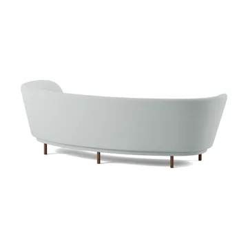 Dandy 3-seater sofa - Walnut-Linara 253 Swedish Grey - Massproductions