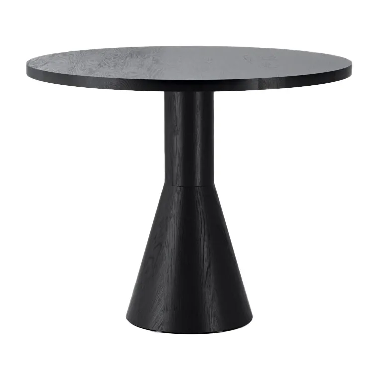 Draft dining room table 88 cm, Black stained ash Massproductions