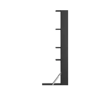 Gridlock - M1-A4-0-D shelf with writing table - Black stained Ash - Massproductions