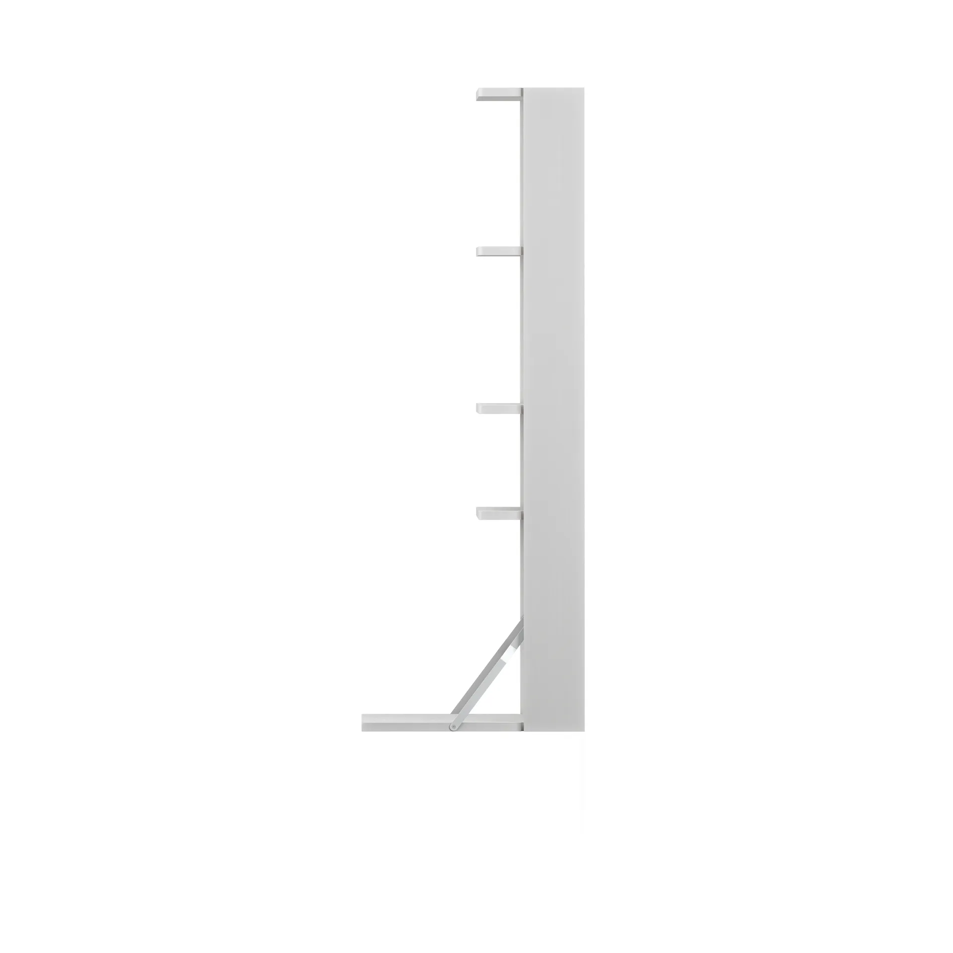 Gridlock - M1-A4-0-D shelf with writing table, White stained Ash Massproductions
