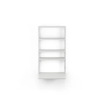 Gridlock - M1-A4-0-D shelf with writing table - White stained Ash - Massproductions