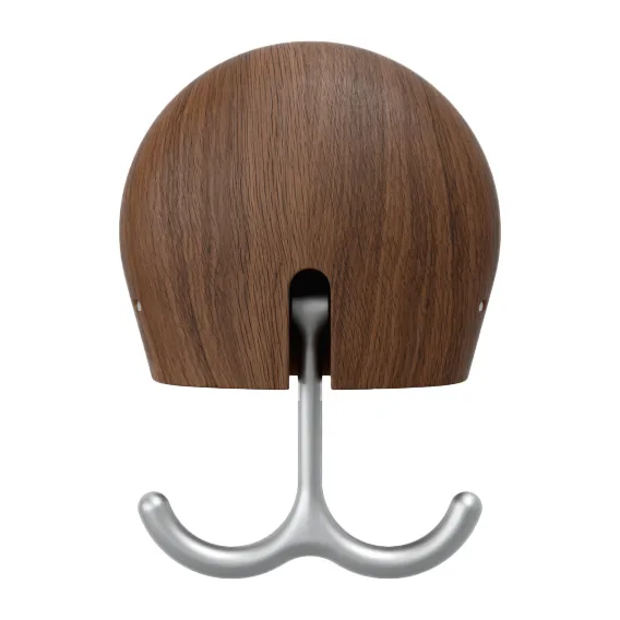 Hercule wall hook, Oiled walnut Massproductions