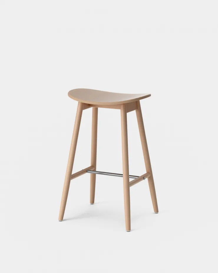 Icha barstool 65 cm, Beech Massproductions