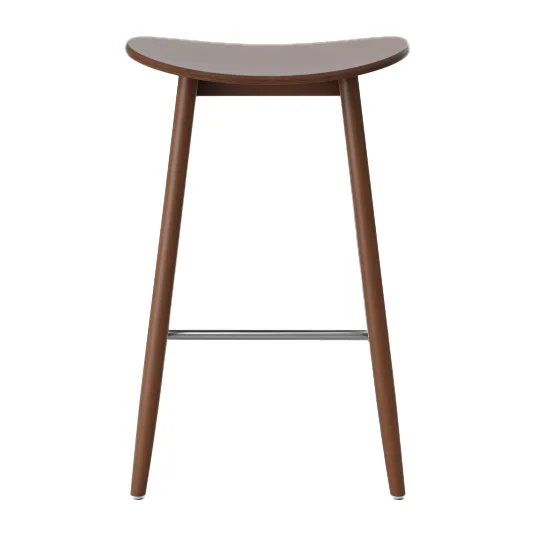 Icha barstool 65 cm, Walnut stained beech Massproductions
